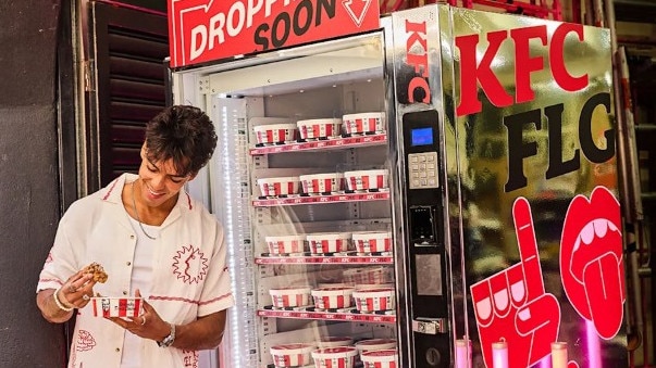 Supplied Real Estate KFC has announced it will be launching a world-first vending machine in Australia later this month. Photos: Supplied