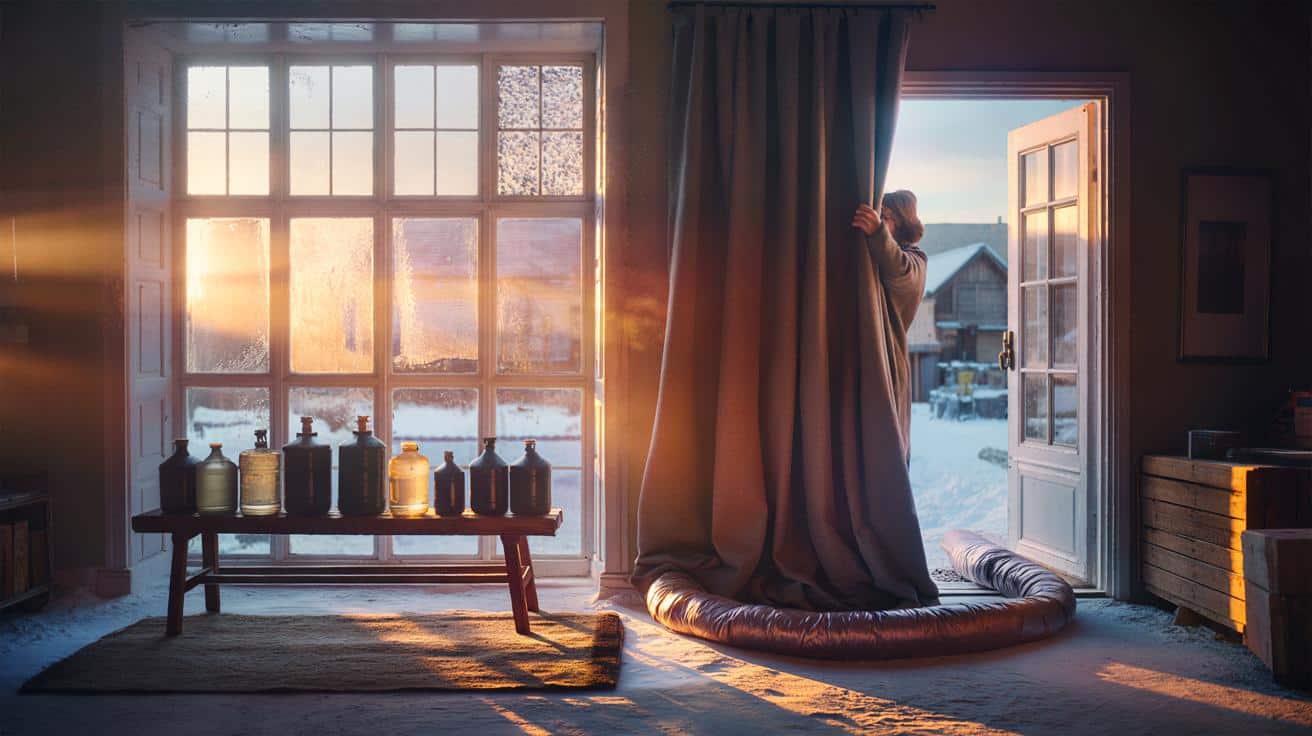 Dieser einfache Anti Kälte Trick hält das Haus im Winter dauerhaft warm ganz ohne Heizung und spart richtig Geld