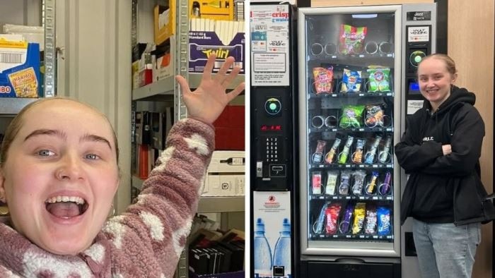 Supplied Real Estate Megan Healey and her vending business. Picture: Instagram