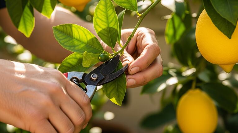 Řez citroníku je klíčový pro jeho zdraví. (ilustrační obrázek IA Gemini)