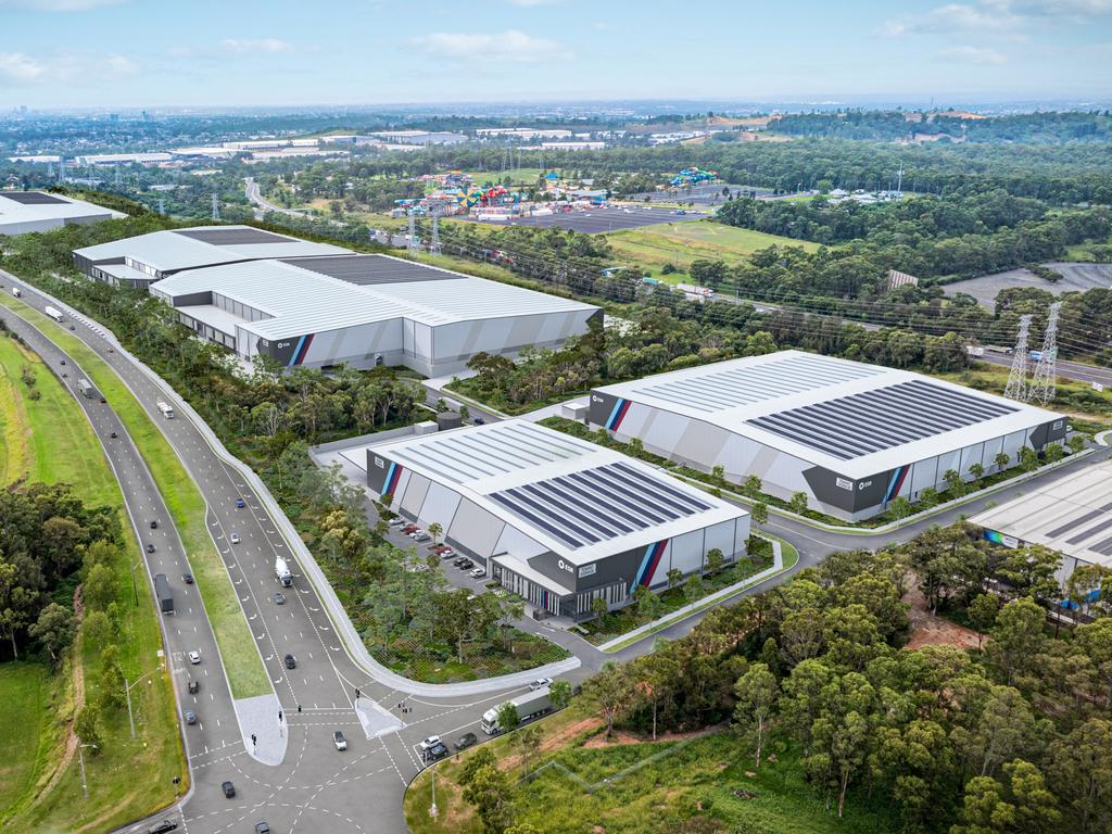 Supplied Editorial An artists impression of the planned ESR Huntingwood Logistics Estate