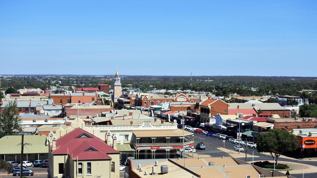 Aerial landscape view of Kalgoorlie-Boulder City Western Austral